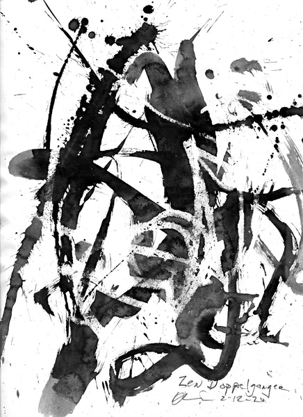 Sumi-e ink paintings