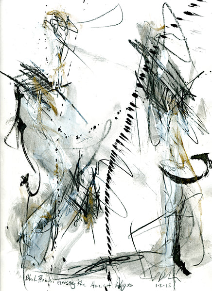 “Black Pearls Creasing the Ancient Abyss”